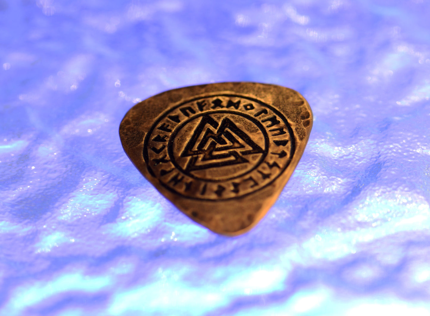 copper guitar pick - playable with the trifecta - signed guitar pick - NicisPicks