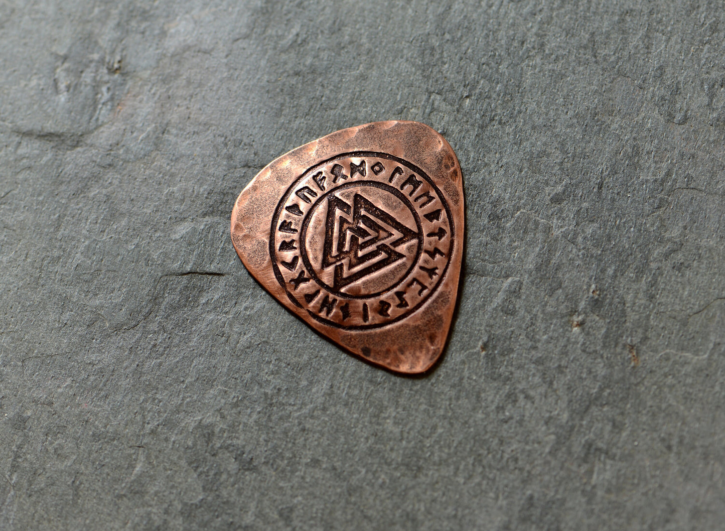 copper guitar pick - playable with the trifecta - signed guitar pick - NicisPicks