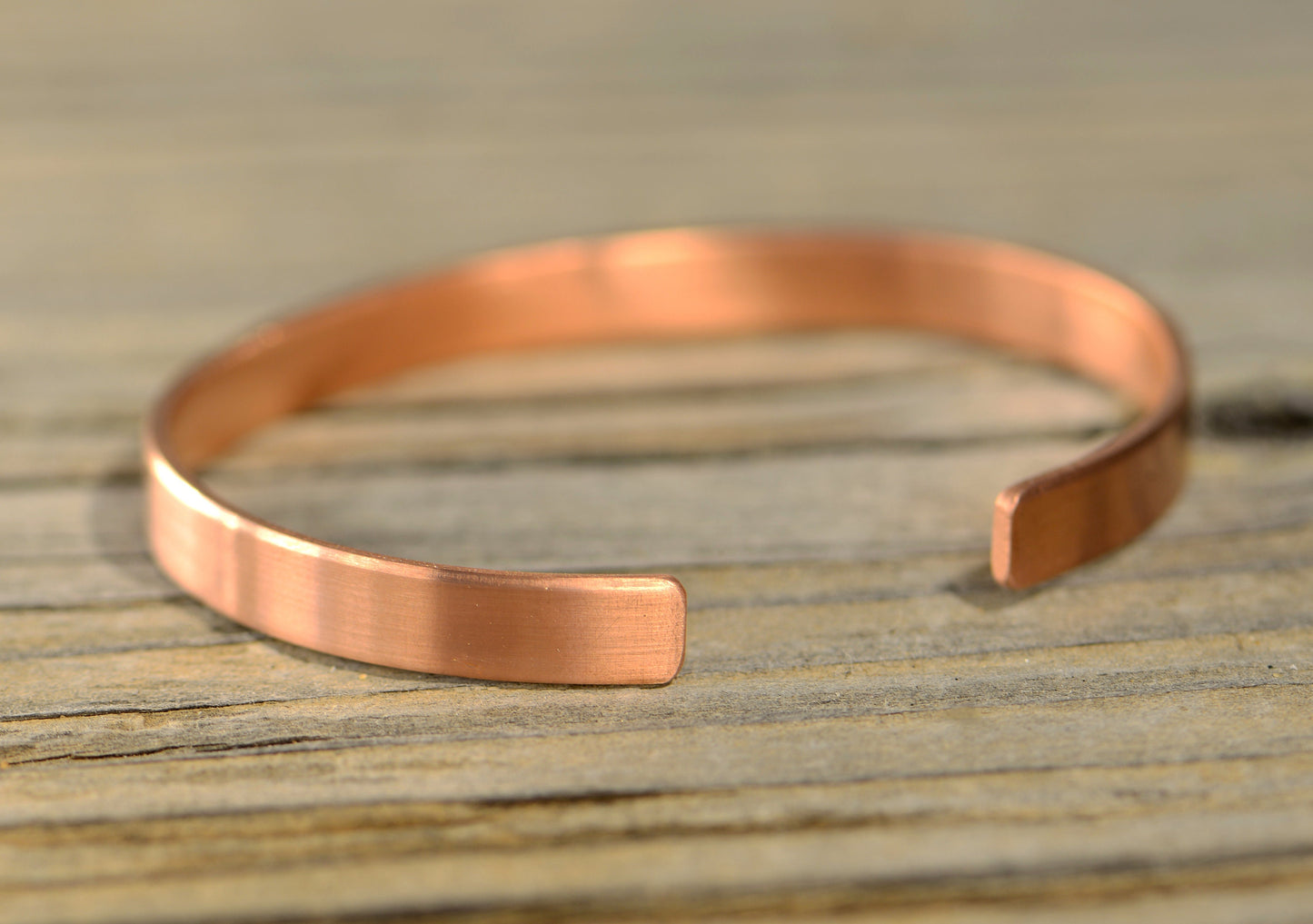 custom copper cuff bracelet for 7th anniversary or copper anniversary - copper gift