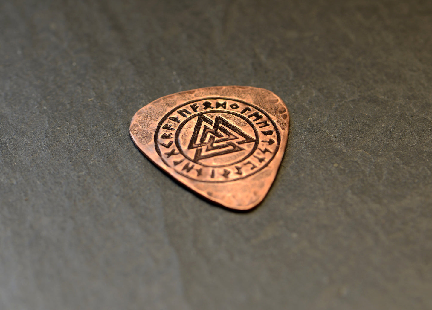 copper guitar pick - playable with the trifecta - signed guitar pick - NicisPicks