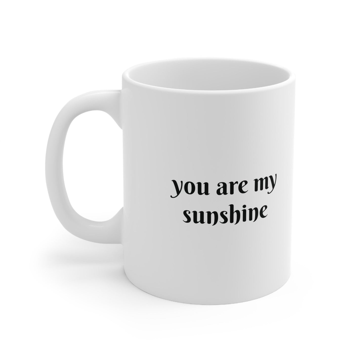 cactus coffee mug with sunflower and you are my sunshine - original art coffee cup