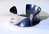 Dragonfly sterling silver anticlastic cuff bracelet, NiciArt 