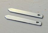 Custom heart aluminum collar stays for you to personalize with love, NiciArt 