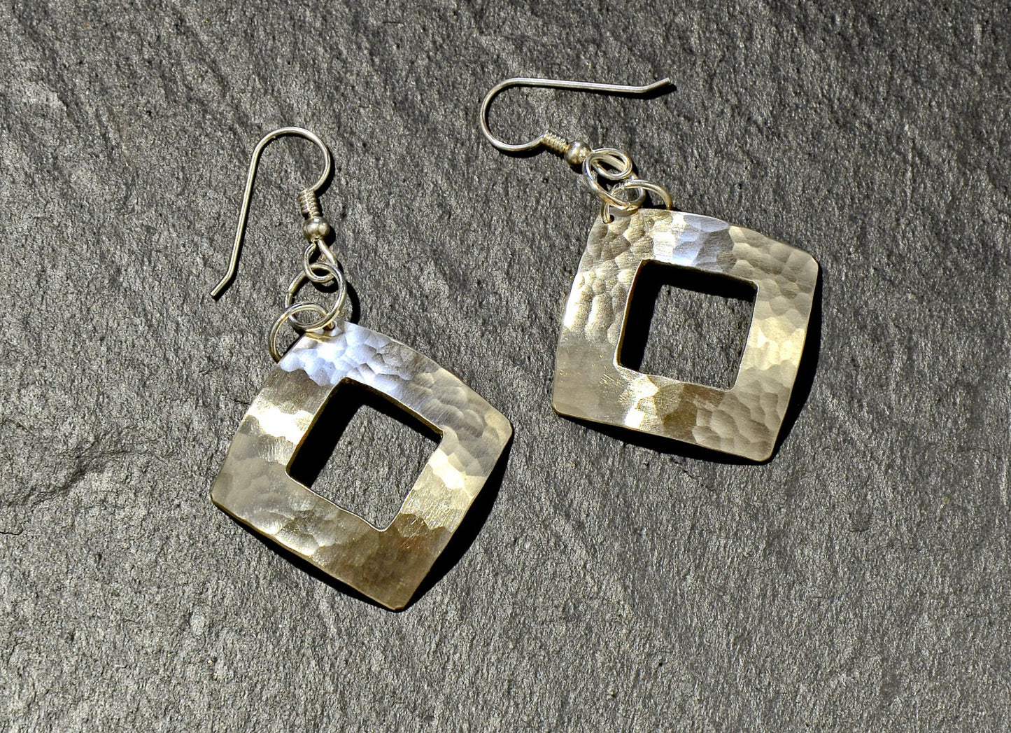 Sterling Silver Hammered Earrings