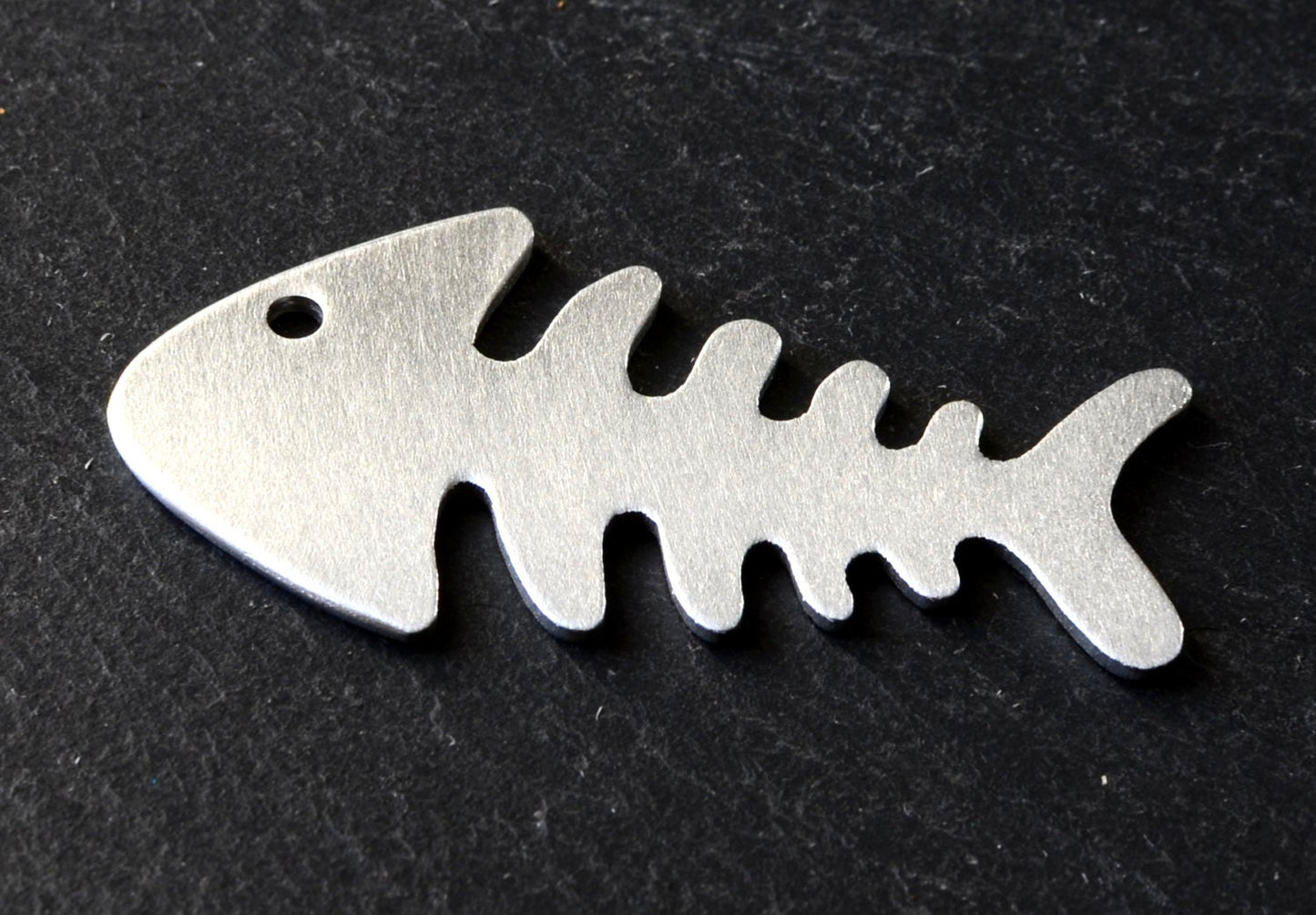 Fish Bone Shaped Guitar Pick in Aluminum