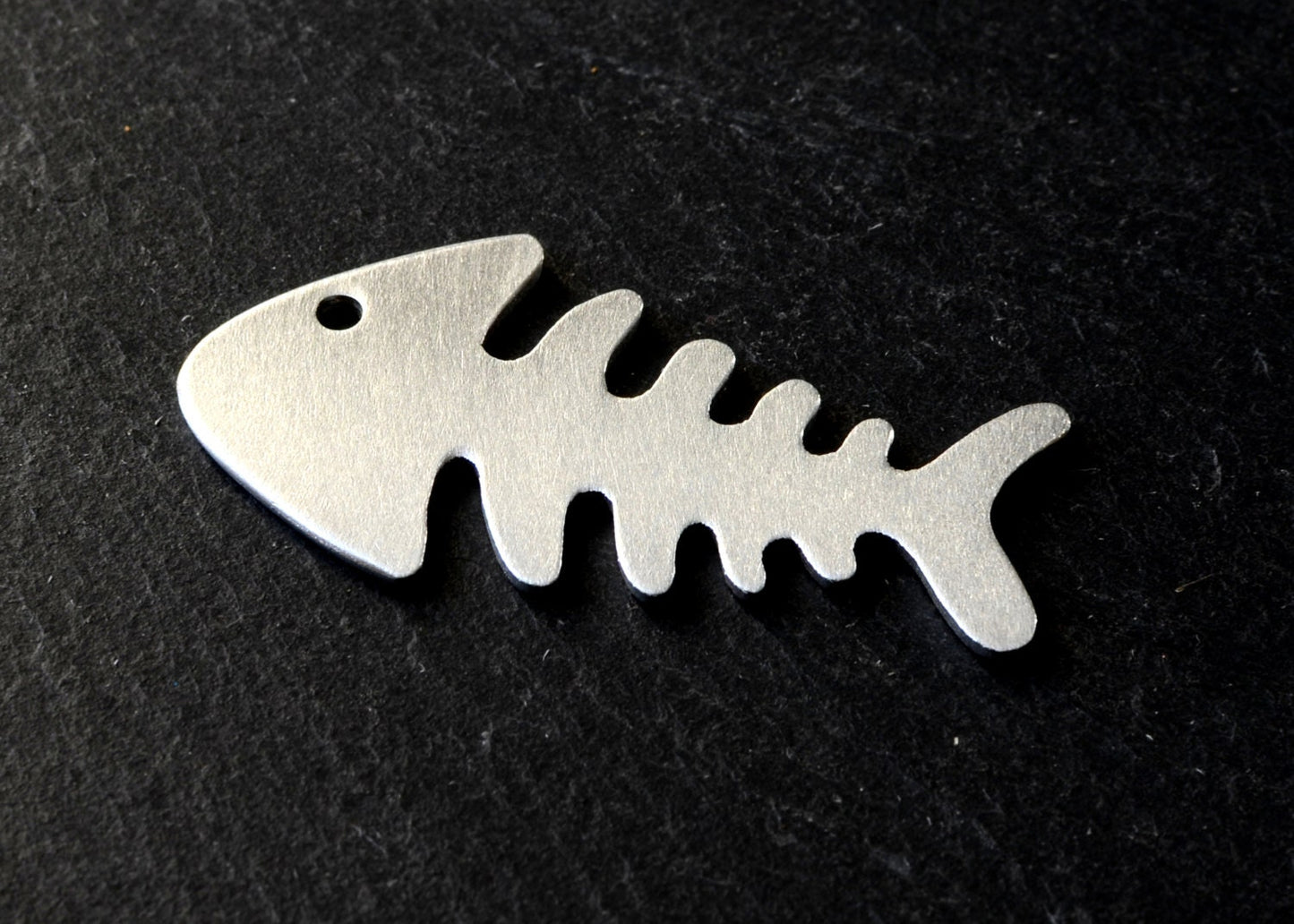 Fish Bone Shaped Guitar Pick in Aluminum
