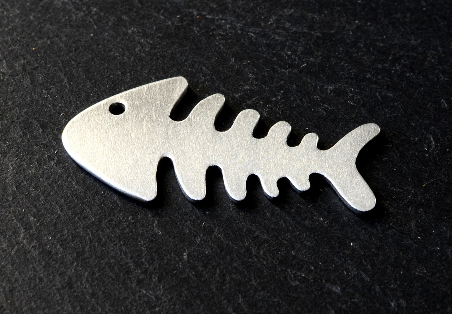 Fish Bone Shaped Guitar Pick in Aluminum