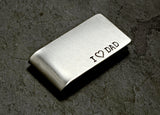 Solid Sterling Silver Money Clip for Father's Day and Fatherhood Celebrations, NiciArt 
