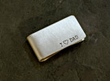 Solid Sterling Silver Money Clip for Father's Day and Fatherhood Celebrations, NiciArt 