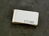 Solid Sterling Silver Money Clip for Father's Day and Fatherhood Celebrations, NiciArt 