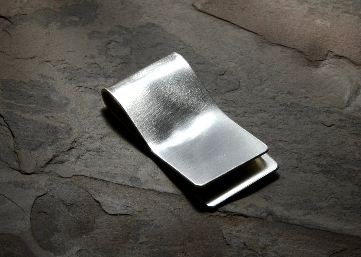 Latitude longitude money clip with personalized coordinates in your choice of metals