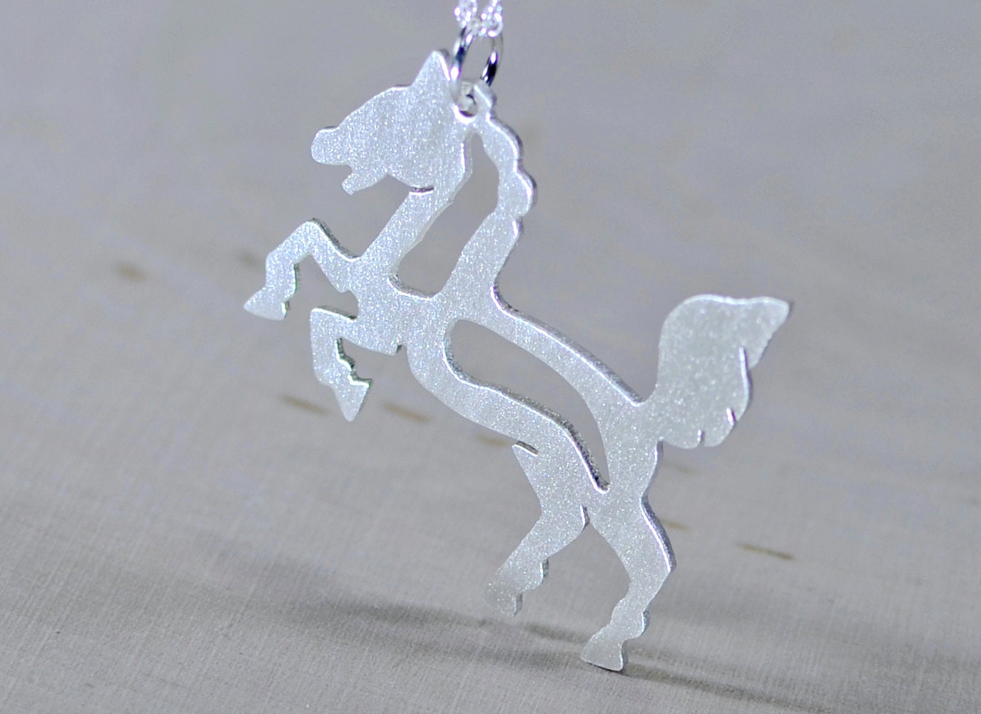Horse Necklace in Sterling Silver