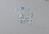 Sterling silver horse necklace, NiciArt 