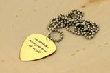 Music is the strongest form of magic bronze guitar pick necklace, NiciArt 