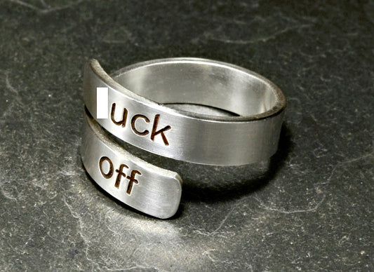 Fu'k off sterling bypass ring