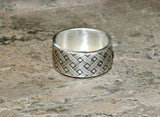 Woven Sterling Silver Cross Weave Ring, NiciArt 