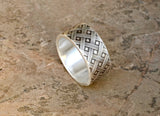 Woven Sterling Silver Cross Weave Ring, NiciArt 