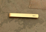 Bronze Infinity Tie Bar for Never Ending Love and Personalization, NiciArt 