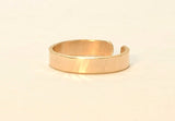 Solid Gold Hammered 14 k Toe Ring, NiciArt 