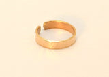 Solid Gold Hammered 14 k Toe Ring, NiciArt 