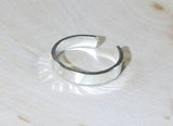 Classic hammered sterling silver toe ring, NiciArt 