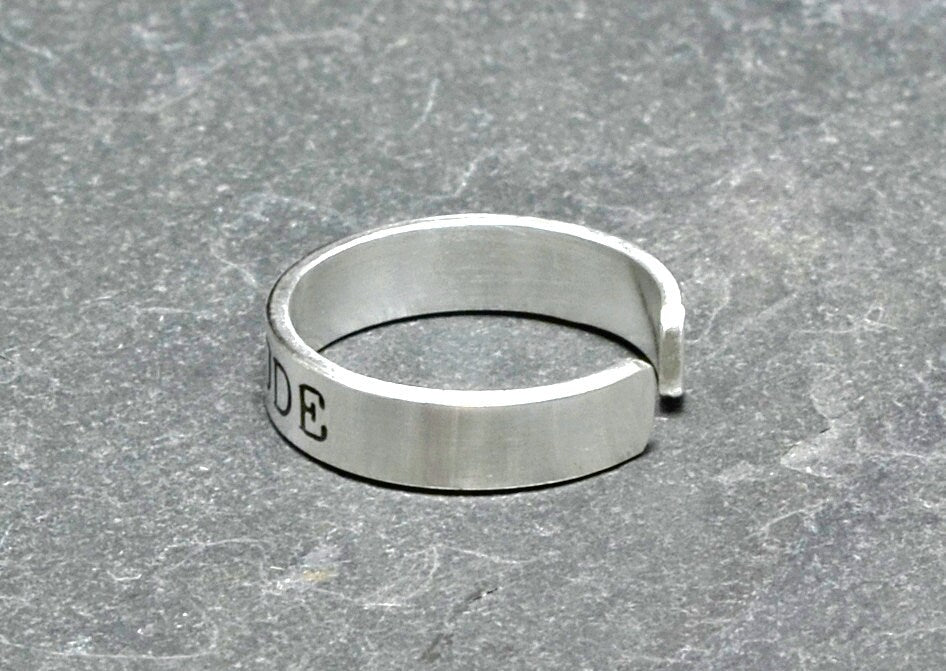 Men's sterling silver toe ring with I'm the dude