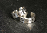 Best Friends Forever Sterling Silver Toe Ring Set, NiciArt 