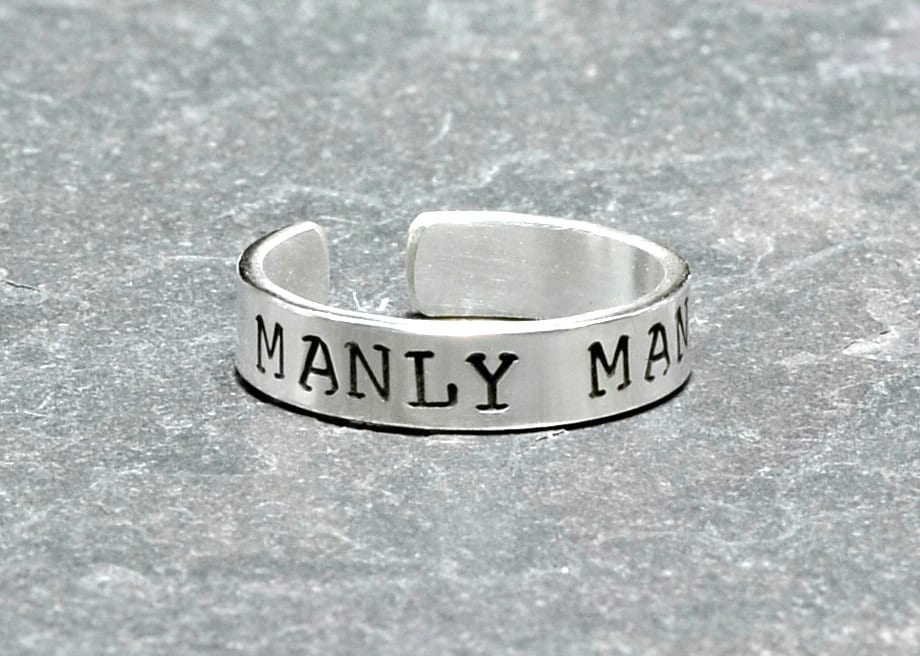Sterling silver Men's Toe Ring for Manly Man