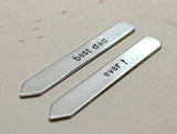 Best dad ever collar stays in aluminum, NiciArt 