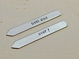 Best dad ever collar stays in aluminum, NiciArt 