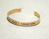 Forever thine forever mine forever ours bronze bracelet, NiciArt 