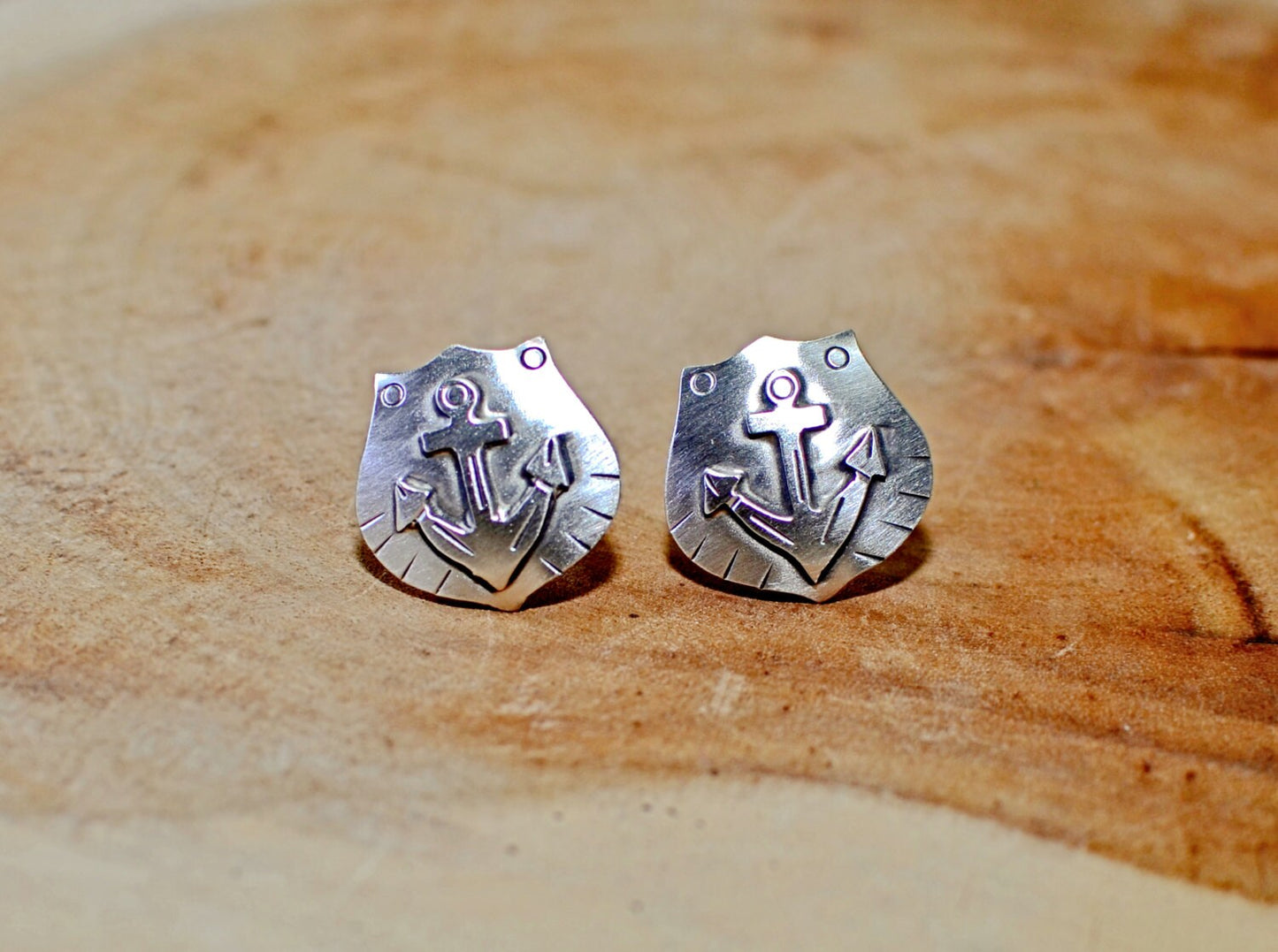 Sterling Silver Anchor Cuff Links