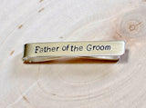 Father of the groom sterling silver tie bar, NiciArt 