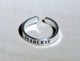 Sterling Silver Fearless Toe Ring, NiciArt 