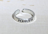 Sterling Silver Fearless Toe Ring, NiciArt 