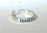 Sterling Silver Fearless Toe Ring, NiciArt 