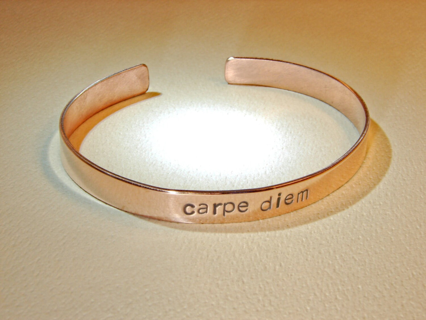 Carpe Diem Cuff Bracelet in various Metals