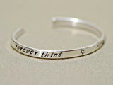 Sterling silver forever mine cuff bracelet, NiciArt 
