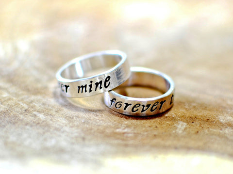 Sterling silver forever mine ring set, NiciArt 