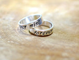 Sterling silver forever mine ring set, NiciArt 