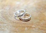 Sterling silver forever mine ring set, NiciArt 