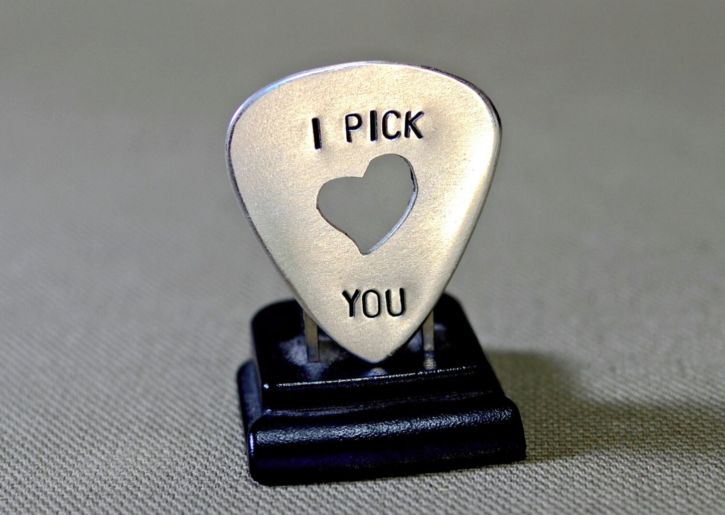 I Pick You sterling silver guitar pick