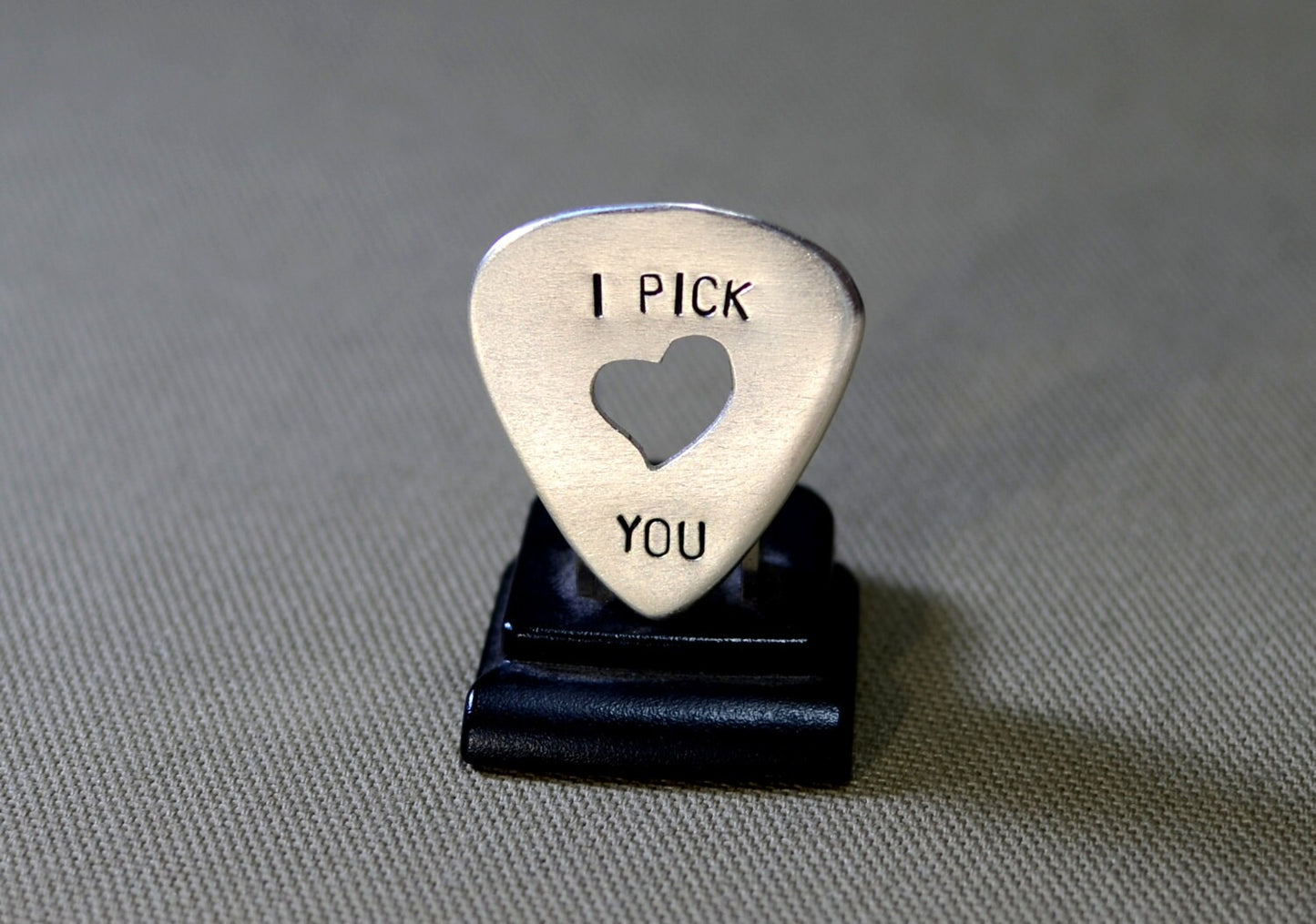 I Pick You sterling silver guitar pick
