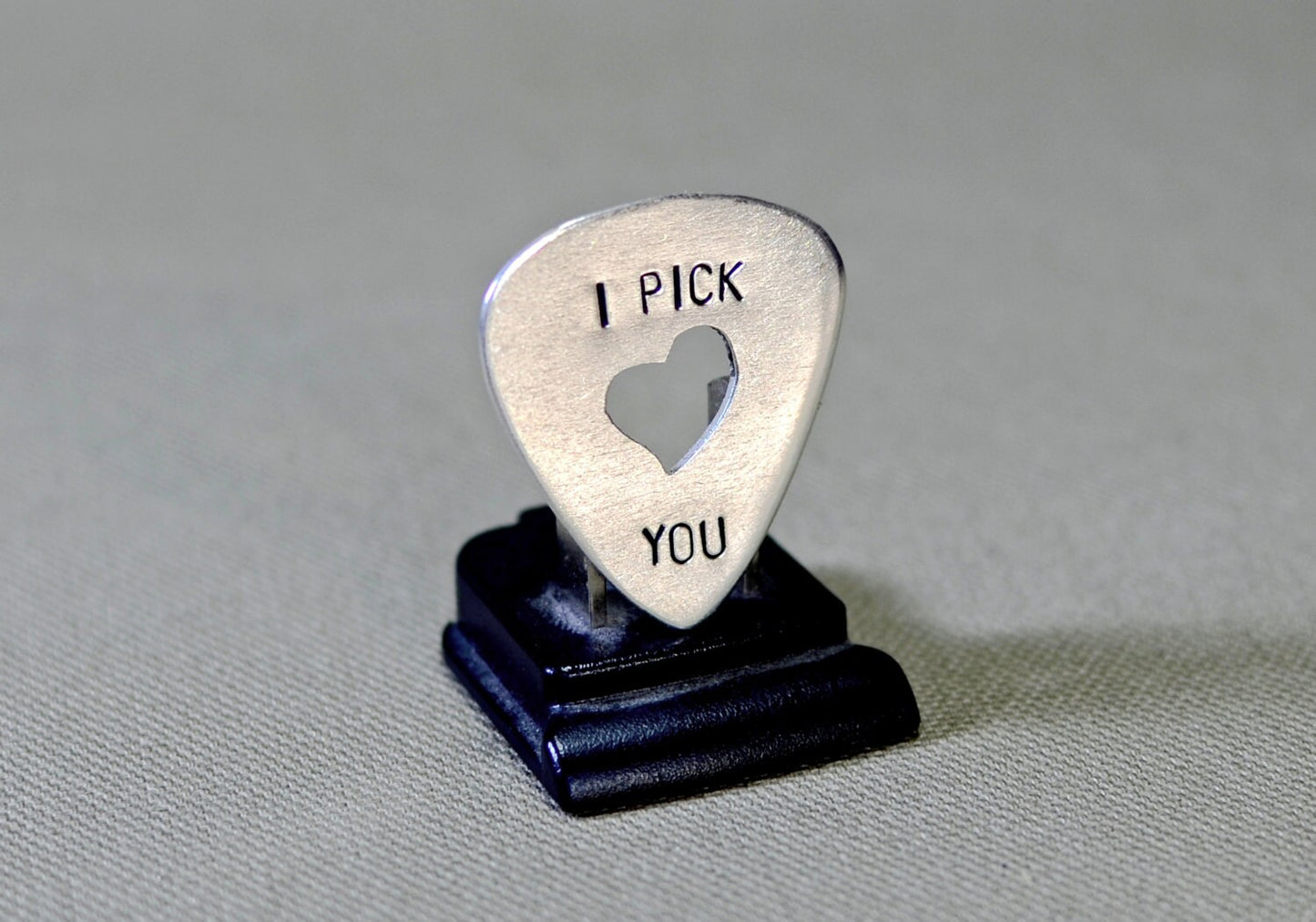 I Pick You sterling silver guitar pick
