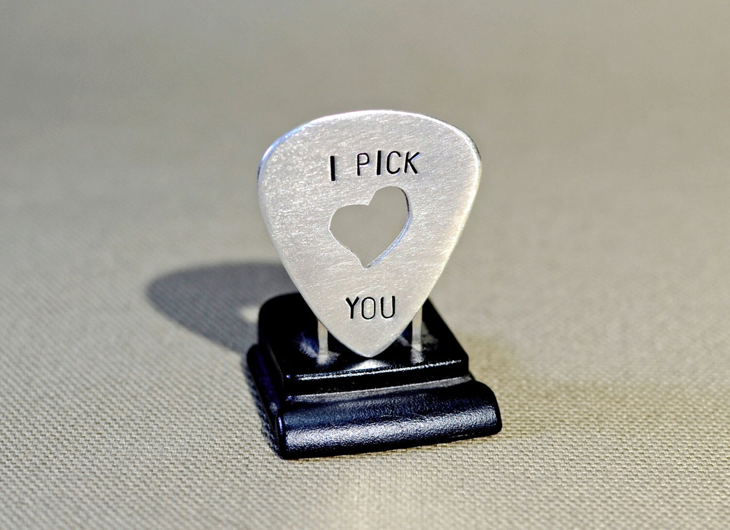 I Pick You sterling silver guitar pick