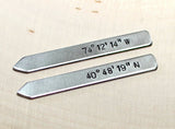 Aluminum latitude longitude collar stays, NiciArt 
