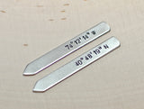 Aluminum latitude longitude collar stays, NiciArt 