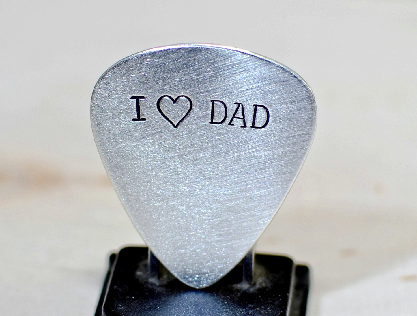 Sterling silver guitar pick for Dads and Father's Day
