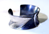 Dragonfly sterling silver anticlastic cuff bracelet, NiciArt 